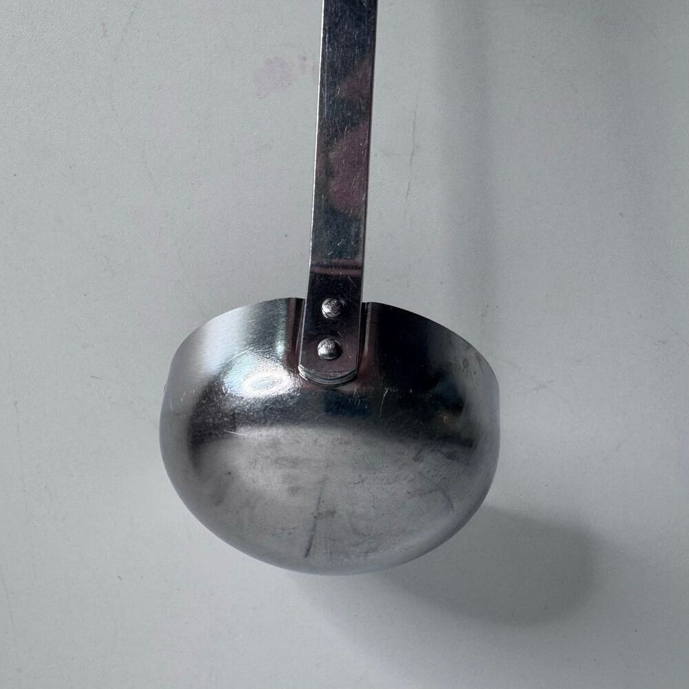 Vintage Royal Brand Sharpcutter Stainless Steel Ladle Black Handle USA